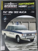 FIAT 125p 1300 Milicja Kartonowe Hobby nr 2 (2/2022)