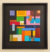 Miasto obraz akrylowy