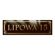 METALOWA tabliczka adresowa numer domu dom 50x15 B ozdobny dekoracyjny