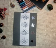 :: ANIOŁ :: KARTKA ŚWIĄTECZNA ::: HAND MADE ::