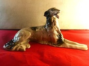 porcelanowa figurka CHART BORZOJ '60 STEATYT sygno