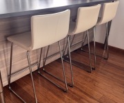 UNIKAT skórzane krzesła barowe IKEA - 3 szt