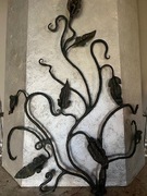 Obudowa kominka kuta ręcznie Metaloplastyka Hand Made 