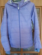 164 - softshel - H & M fioletowe paski 