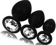 Zestaw 3 korków analnych silikonowych 3 rozmiary S M L