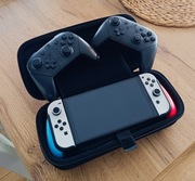 Konsola Nintendo Switch OLED biały + akcesoria + gry (8 tytułów)