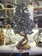 rękodzieło z drutu drzewko szczęścia bonsai prezent duże dekoracja