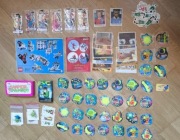 Zestaw naklejek Danonki i inne + karty