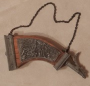 DUŻA prochownica myśliwska łowiecka XXw. Bavaria Niemcy.