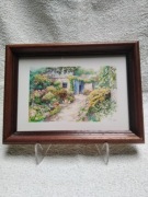 Obraz ogrodu obrazek za szkłem 