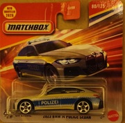 Matchbox BMW i4 Police Sedan 80/125, model 1:64 Mattel