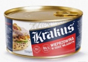 WIEPRZOWINA W SOSIE WŁASNYM 300g KRAKUS KONSERWA