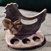 Stroik ozdoba na stół wielkanocny kurka jajka retro  shabby Chic 