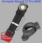 Uchwyt obejma latarki Armytek Wizard C2 Pro Max gopro