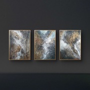 Pejzaż, abstrakcja,tryptyk, 3 sztuki, Monika Seroka