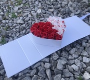 Słodki box prezent słodyczy zestaw flower 