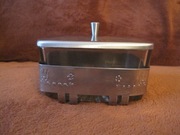 Maselniczka ze stali nierdzewnej vintage PRL