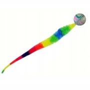 Piłka kauczukowa z tęczowym ogonem 24cm