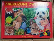 Zagrożone zwierzęta - książka z pięcioma 48-elementowymi z puzzlami