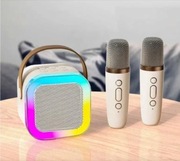 Zestaw do karaoke 2+1 złama biel/beżowy