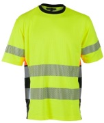 t-shirt robocza Koszulka BEKKEN & STROM HiVis żółto-czarna r. S logo BMO