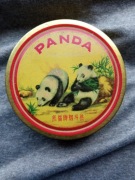Panda, puszka po tytoniu fajkowym Vintage, Retro
