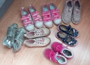 Zestaw dla dziewczynki buty 30/31, kurtki 110/116