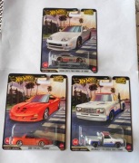 Hot Wheels Premium Zestaw 3 modeli_Nissan 350ZX_Pontiac Firebird_Dodge Red