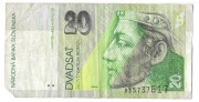 Słowacja, banknot 20 koron 1993