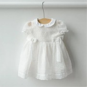 Cool Club, Sukienka dziewczęca z krótkim rękawem, biała