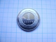 Polska moneta 1 zł złoty 2025