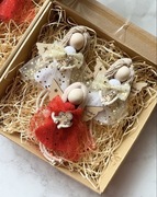 Zestawy świąteczne ozdoby choinkowe bombki aniołki