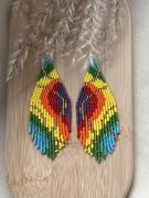 Kolczyki z japońskich koralików.