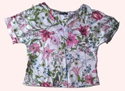 Marks & Spencer kolorowa bluzka nietoperz w kwiaty Stan idealny 38 M