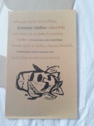 Gałczyński Niobe z drzeworytami Jacka Żuławskiego, sygnowane. 