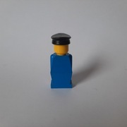 Lego old035  Blue Torso, Blue Legs, Black Hat