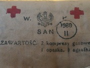 Wojsko Polskie 1939 SAN opatrunek bandaż apteczka 