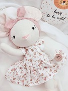 Lalka Myszka Tilda prezent chrzciny urodziny roczek rękodzieło eko zabawka 