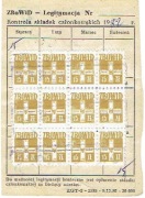 1981-1982, Legitymacja członkostwa ZBOWID (2 strony), znaczki opłat 24szt