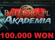 BALMORA AKADEMIA (20.03.2026) 100.000 WON 100K 100KW LEGIT 100% EXPRESS