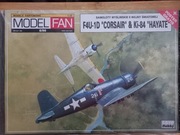 Model Kartonowy Model Fan 1998\08 Samoloty F4U-1D CORSAIR, KI-84 HAYATE
