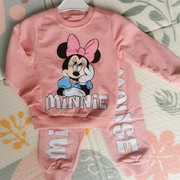 Komplet dresowy dziewczęcy – różowy | 2 lata (24M) | 100% bawełna 