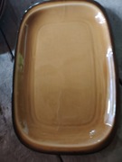 Półmisek  brązowy ciemniejsze brzegi