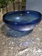 patera niebieskie grube szkło