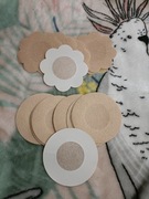 Naklejki osłonki zaślepki na sutki piersi 20 szt. Beżowe cieliste sand