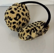 Futrzane nauszniki w panterkę