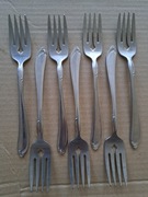 Komplet 7 widelcow do przystawek