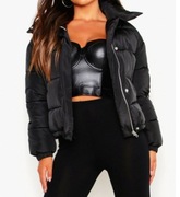 Ocieplana kurtka z kieszeniami, petite. Boohoo. Z 