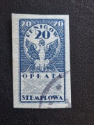 Opłata Stemplowa 20 Pf KAS 1920r.