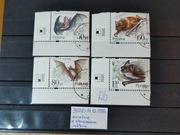 3508-3511 3508-11 - Ochrona Przyrody - Nietoperze 1997 narożne ozn. sektora